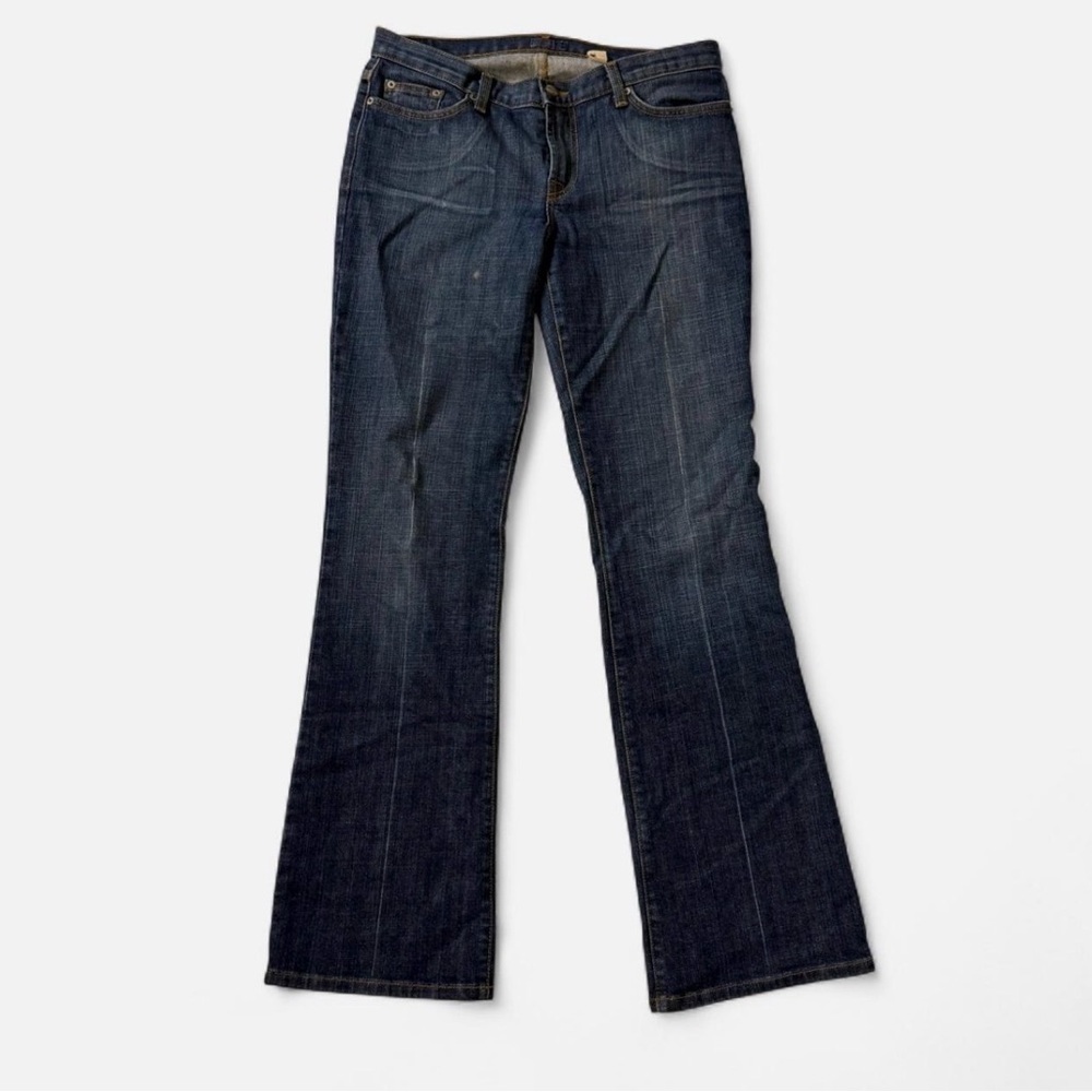 Epoch Dark Blue Women's Flare Jeans with Pocket Detailing